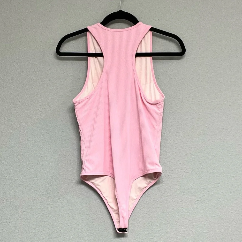 Pink Ribbed KlassyNetwork Bodysuit - Picture 2 of 7